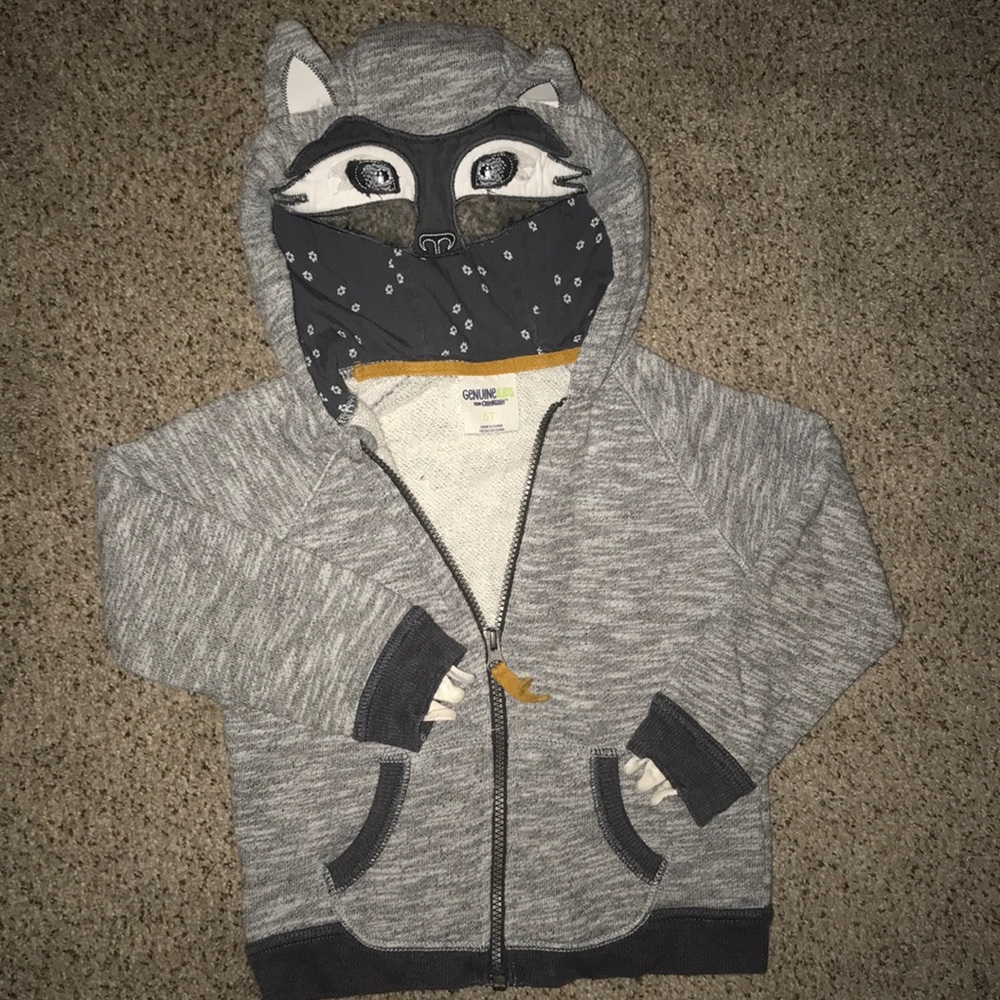 Genuine Kids Raccoon Zip Up Hoodie!